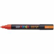 Uni Posca 5M tus med 2,5 mm spids i en fluorescerende orange neonfarve 