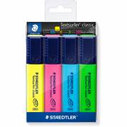 Staedtler Textsurfer Classic tekstmarkere sæt med 4 assorterede farver 