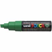 Uni Posca 8K paintmarker med skrå 8 mm spids i farven grøn 