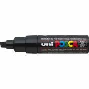 Uni Posca 8K paintmarker med skrå 8 mm spids i farven sort 