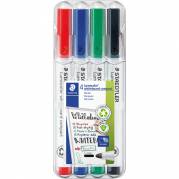 Staedtler Lumocolor Compact whiteboardmarker s&aelig;t 4 farver 