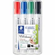 Staedtler Lumocolor 351B whiteboardmarker 5mm 4 farver 