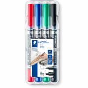 Staedtler Duo Lumocolor 348 dobbelt markere 4 farver 