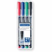 Staedtler Lumocolor 317 overheadpenne med 1.0 mm stregbredde i sampak 