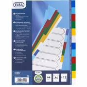 Faneblade A4 12-delt PP Bantex