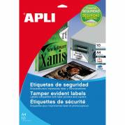 Apli 45,7 x 21,2 mm plomberingsetiketter 