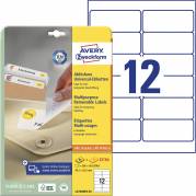 Avery L4743REV-25 etiket 99,1x42,3mm hvid 