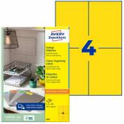Avery 3459 etiketter 105x148mm gul 400stk 