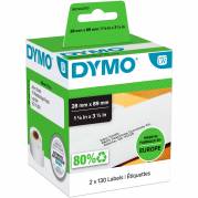 Dymo LabelWriter etiketter 28x89mm hvid 