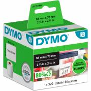 Dymo LabelWriter etiketter 54x70mm hvid 