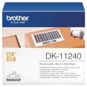 Brother papiretiket 102x50mm hvid 600stk 