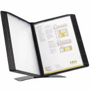 BNT Easymount registersystem bordmodel til 20 lommer A4 sort 