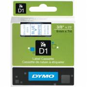 Dymo D1 40914 tape 9mm blå/hvid 