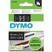 Dymo D1 45811 tape 19mm hvid/sort 