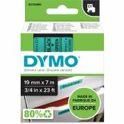 Dymo D1 45809 tape 19mm sort/gr&oslash;n 