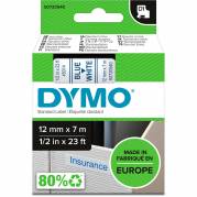 Dymo D1 45014 tape 12mm blå/hvid 