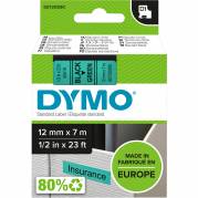 Dymo D1 45019 tape 12mm sort/grøn 