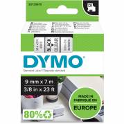 Dymo D1 40910 tape 9mm sort/klar 