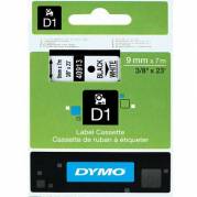 Dymo D1 Labeltape 9mm X 7m - Sort/hvid