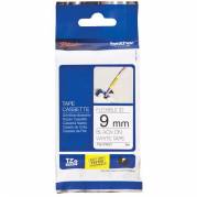 Brother TZEFX FLEX tape 9mm sort/hvid 