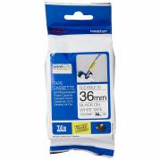 Brother TZE FX251 FLEX tape 36mm sort/hvid