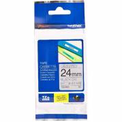 Brother TZe-M951 labeltape 24mmx8m sort på sølv lamineret