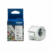 Brother CZ1004 labeletiketter 25mmx5m hvid 
