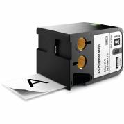 Dymo XTL vinyltape 54mm sort/hvid 