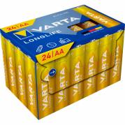 VARTA LONGLIFE AA-batterier LR6 24stk
