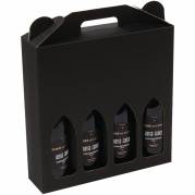 Vingavekarton til 4 flasker sort 