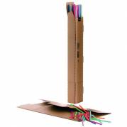 Bølgepap-tube 610x105x105mm brun 