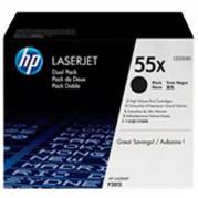 HP 55x CE255XD Sort Lasertoner, 2 x 12.500 sider
