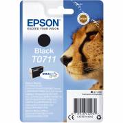 Epson T0711 C13T07114012 Sort Bl&aelig;kpatron, 250 sider