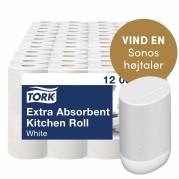 Tork 120305 Premium Ekstra Soft k&oslash;kkenrulle 12,2 mtr 3-lags 48 ruller 