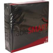 TableSMART Airlaid serviet 40x40cm sort 50stk 