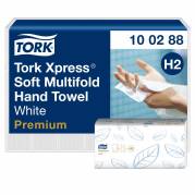 Tork 100288 Xpress Soft håndklædeark 2lags H2 hvid 