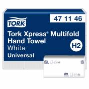 Tork 471146 Xpress håndklædeark 2lag H2 hvid 