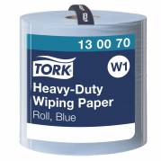 Tork 130070 Heavy-Duty W1 2lags aftørringspapir blå 