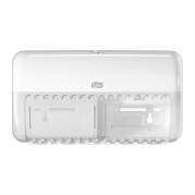 Tork 557000 T4 Twin toiletpapirdispenser hvid 
