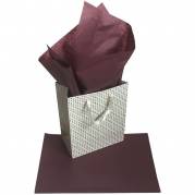 Silkepapir 75x50cm 17g bordeaux 24ark