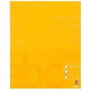 Bantex skoleh&aelig;fte 17x21cm ulinjeret gul 