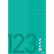 Bantex skolehæfte A5 kvadreret grøn 