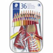 Staedtler farveblyanter i metalæske med 36 blyanter 