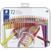 Staedtler farveblyanter i metalæske med 72 blyanter 