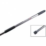 Skaft med gevind 140cm aluminium 