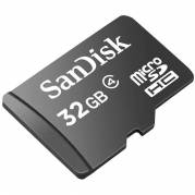 SANDISK 32GB microSDHC Card + SD Adapter
