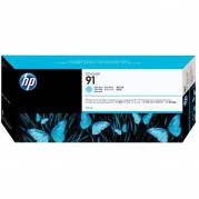 HP 91 C9470A Lys Cyan Bl&aelig;kpatron, 775 ml