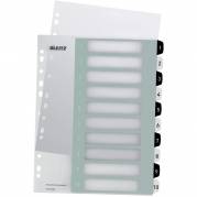 Register printbar PP A4+ 1-10 hvid/sort