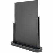 Securit kridttavle bordskilt 40x32x7cm sort