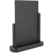Securit kridttavle bordskilte 30x25x6cm sort
